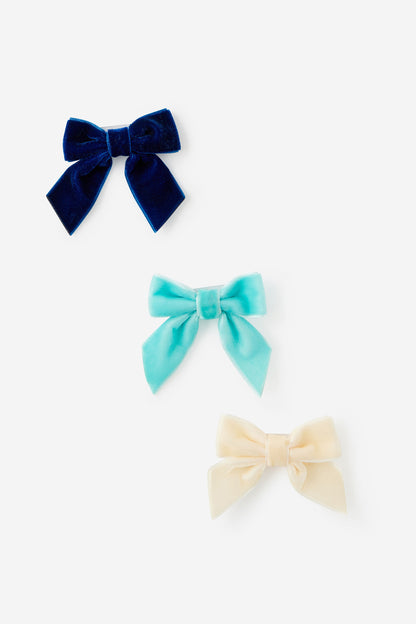 Mini Velvet Bow 3Pk
