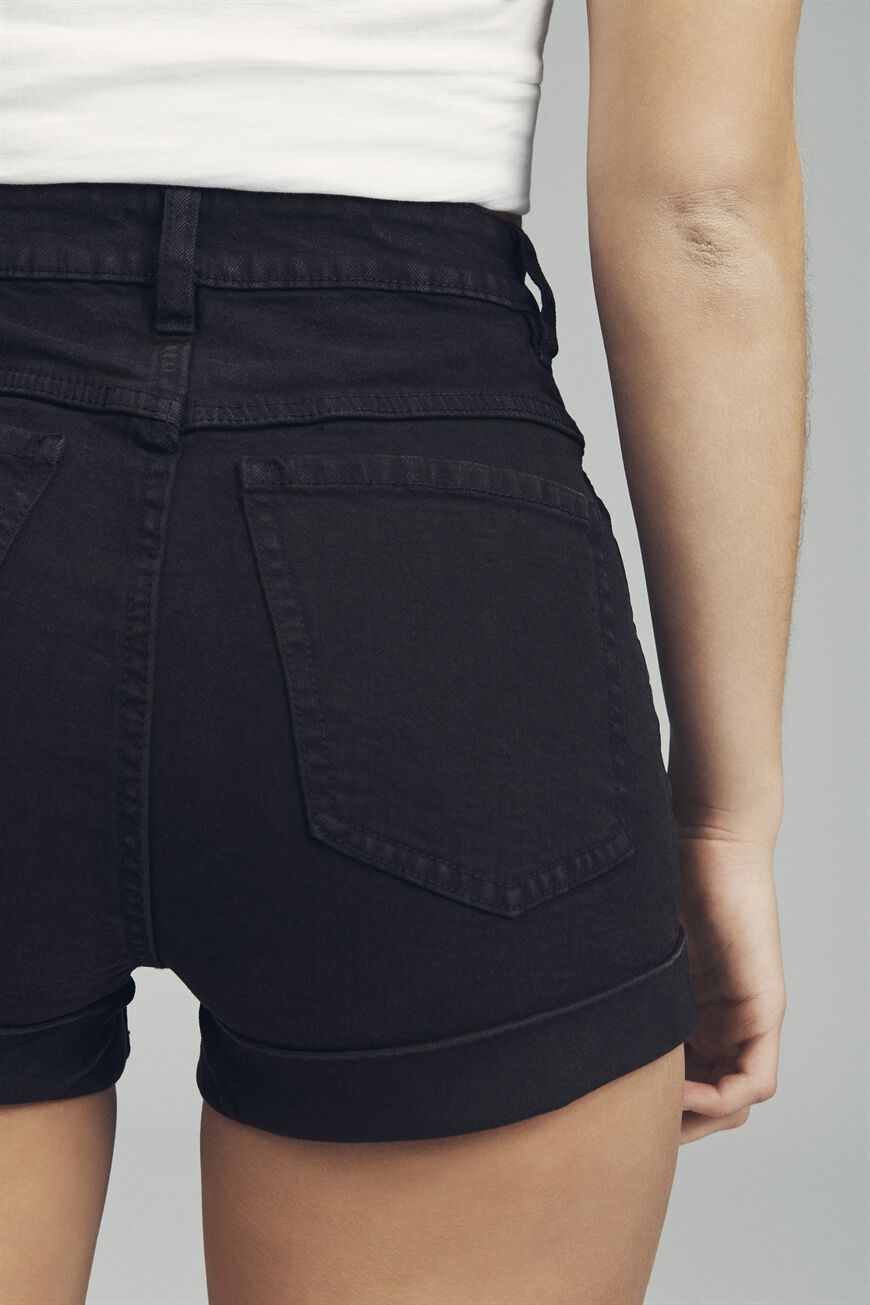 High Rise Classic Stretch Denim Short