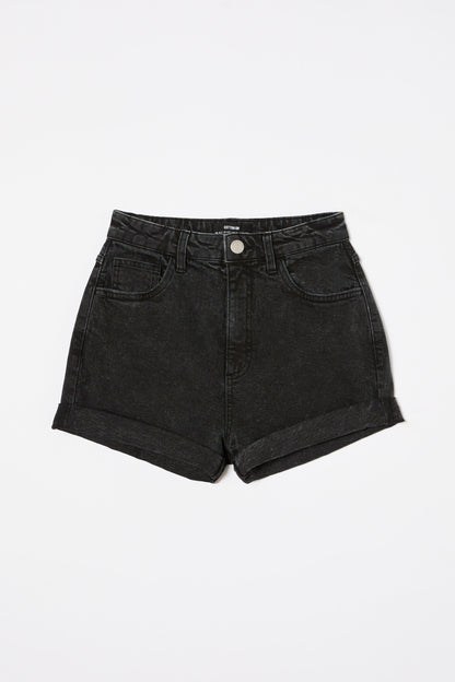 High Rise Classic Stretch Denim Short