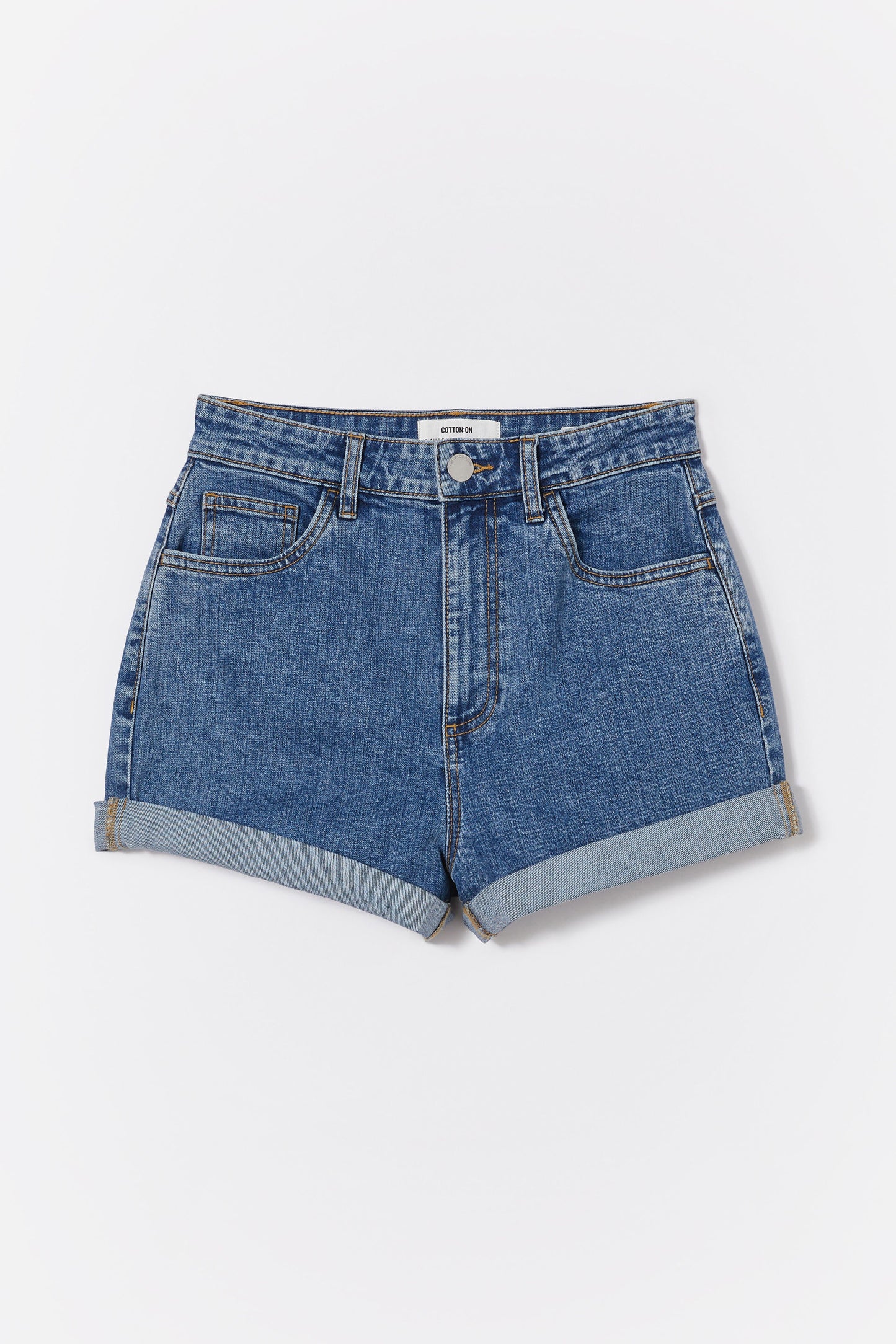 High Rise Classic Stretch Denim Short