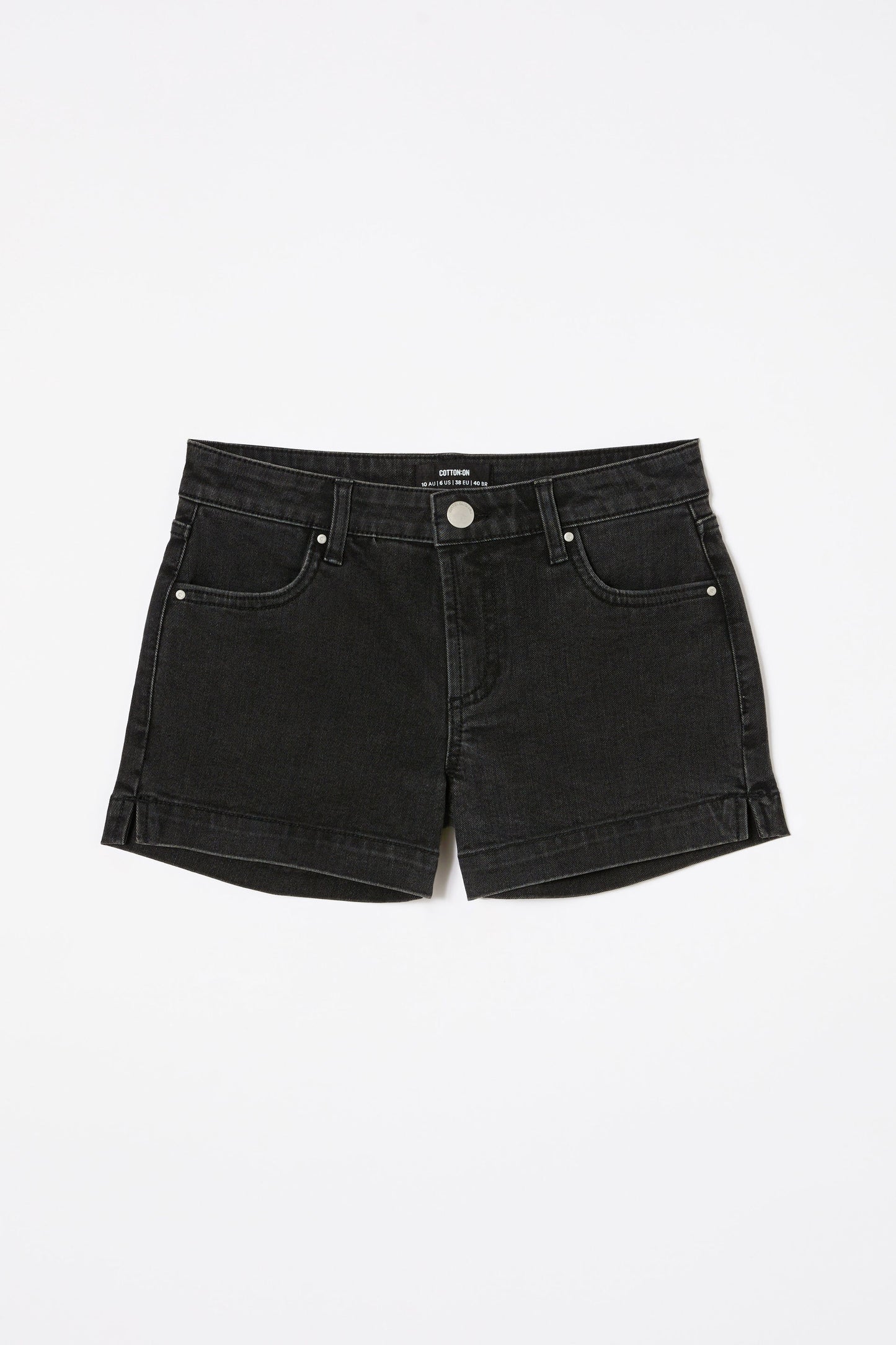 Mid Rise Classic Stretch Denim Short