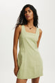 Square Neck Mini Dress