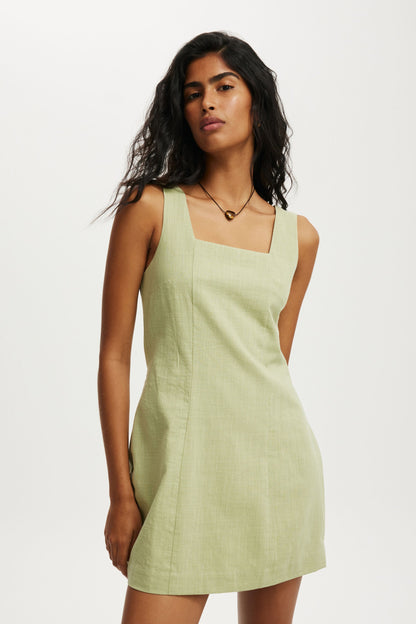 Square Neck Mini Dress