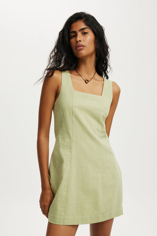 Square Neck Mini Dress