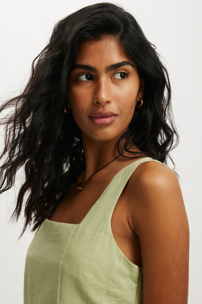 Square Neck Mini Dress