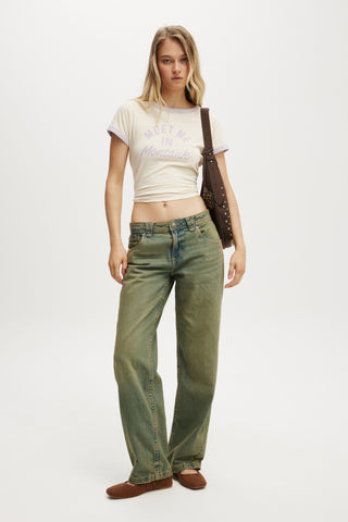 Low Rise Straight Jean
