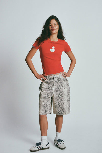Kewpie Fitted Longline Tee