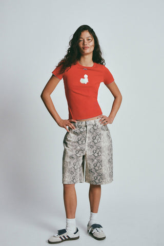 Kewpie Fitted Longline Tee