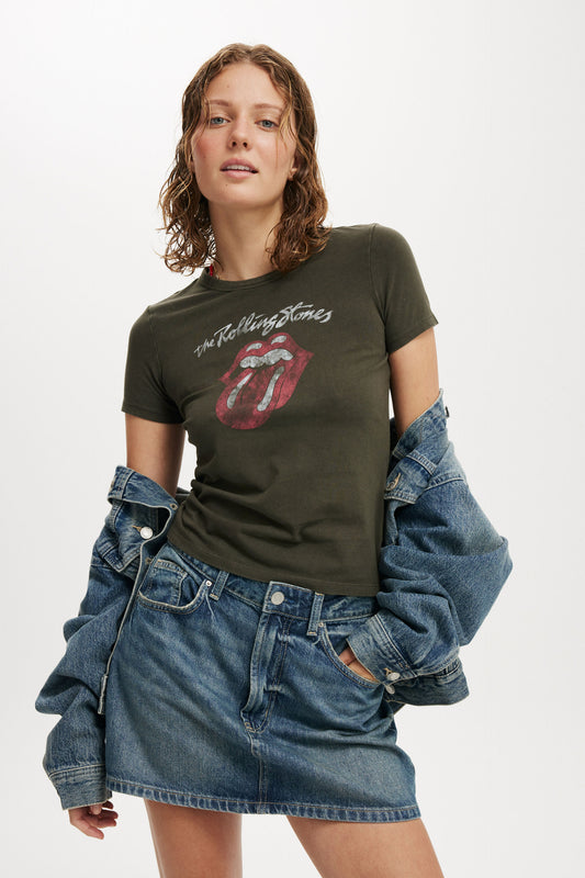 Rolling Stones Fitted Longline Music Tee