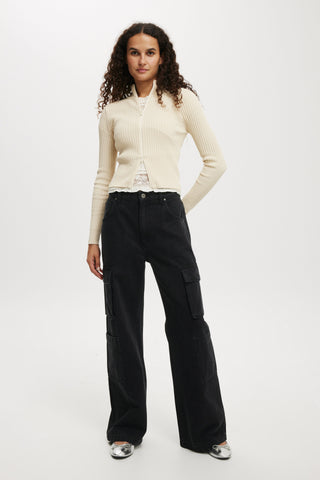 Cargo Wide Leg Jean