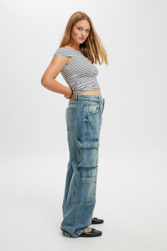 Cargo Wide Leg Jean