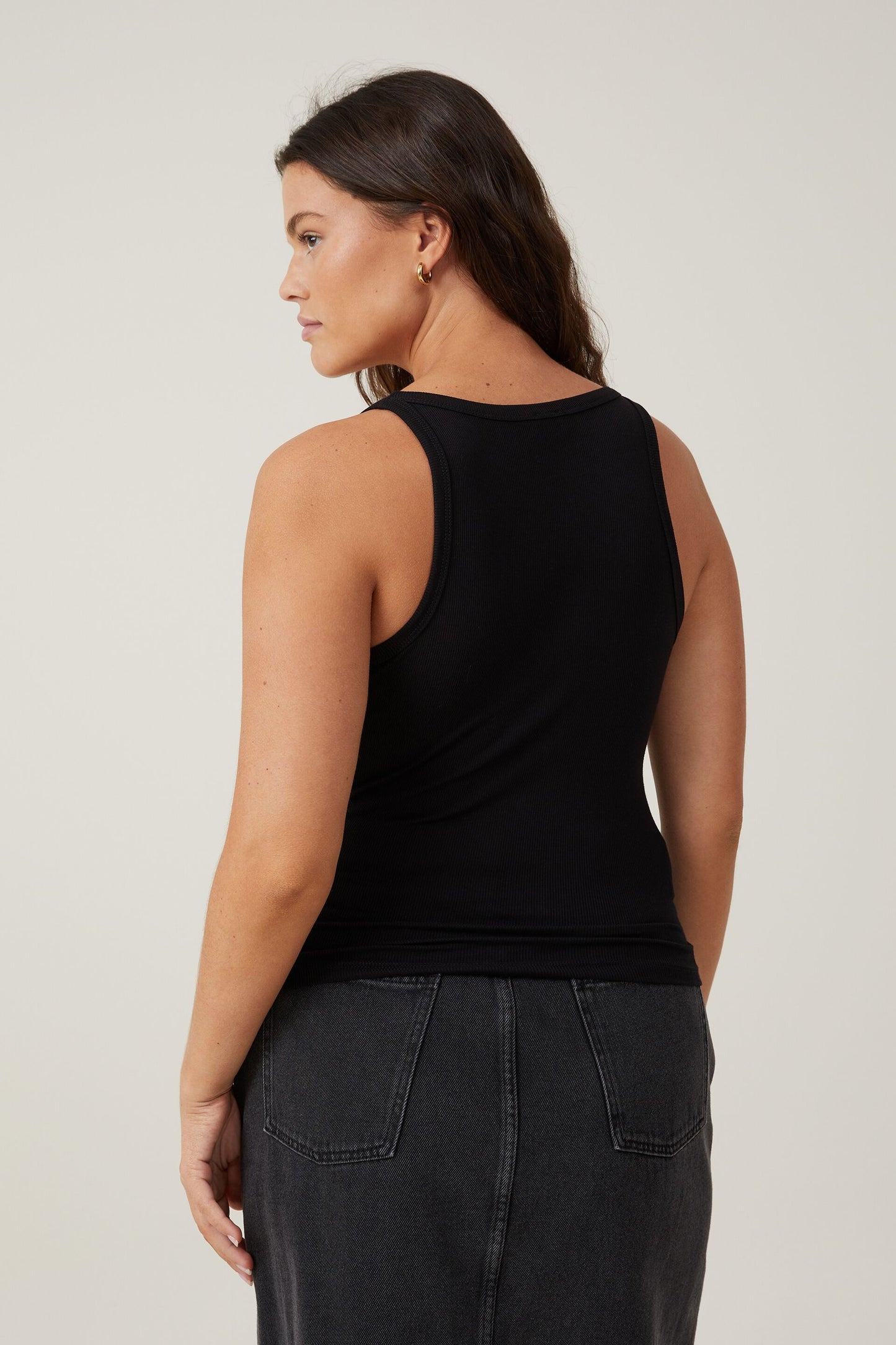 Staple Rib Scoop Neck Tank