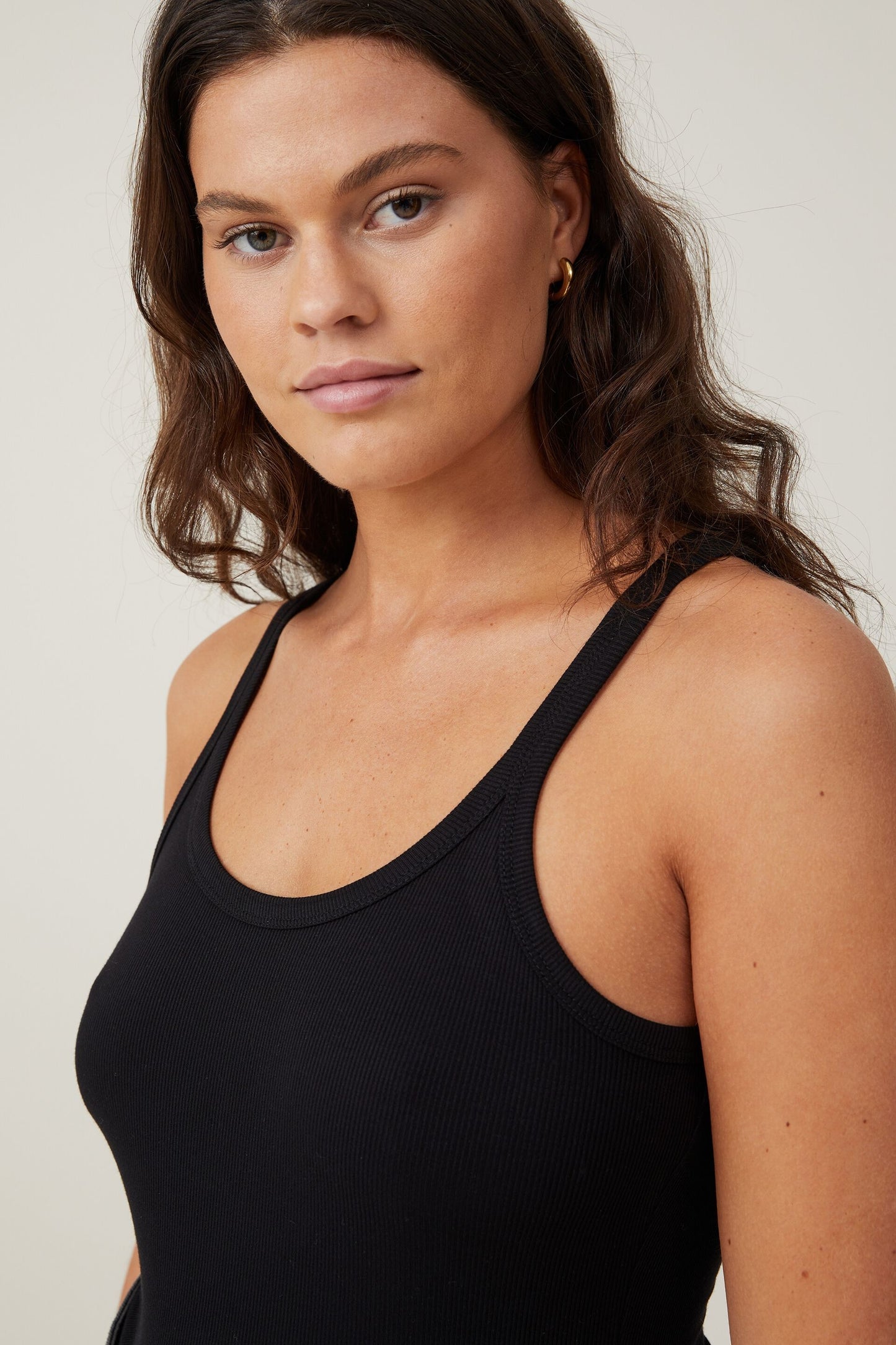 Staple Rib Scoop Neck Tank