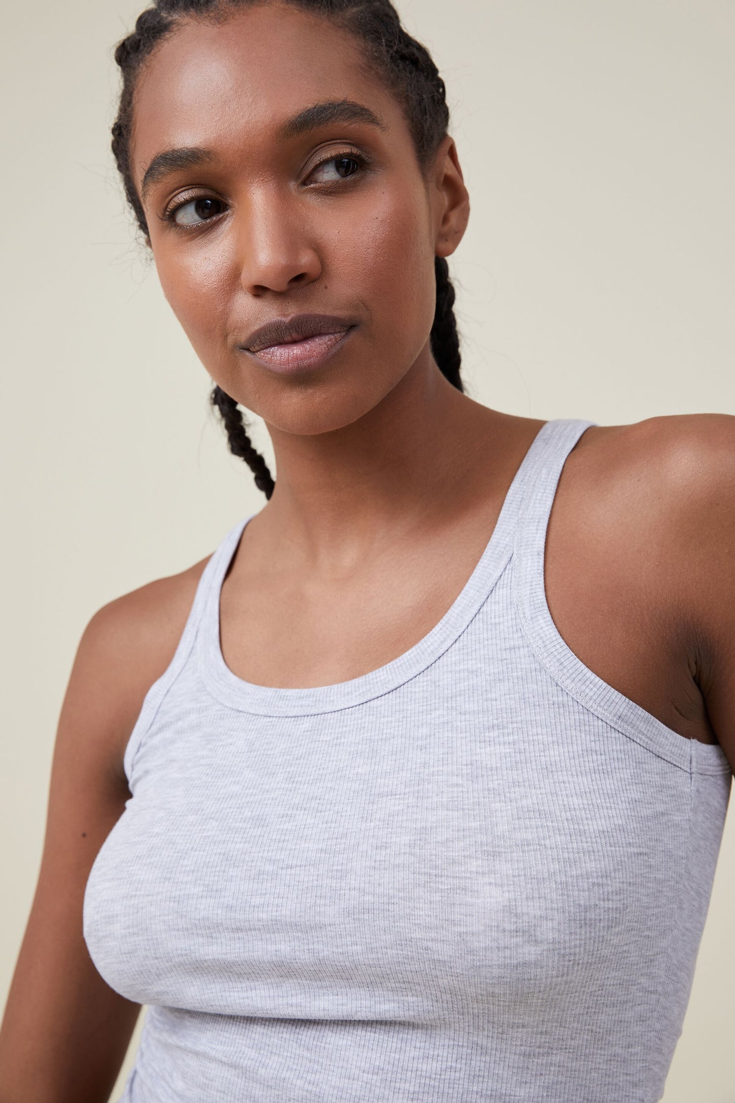 Staple Rib Scoop Neck Tank