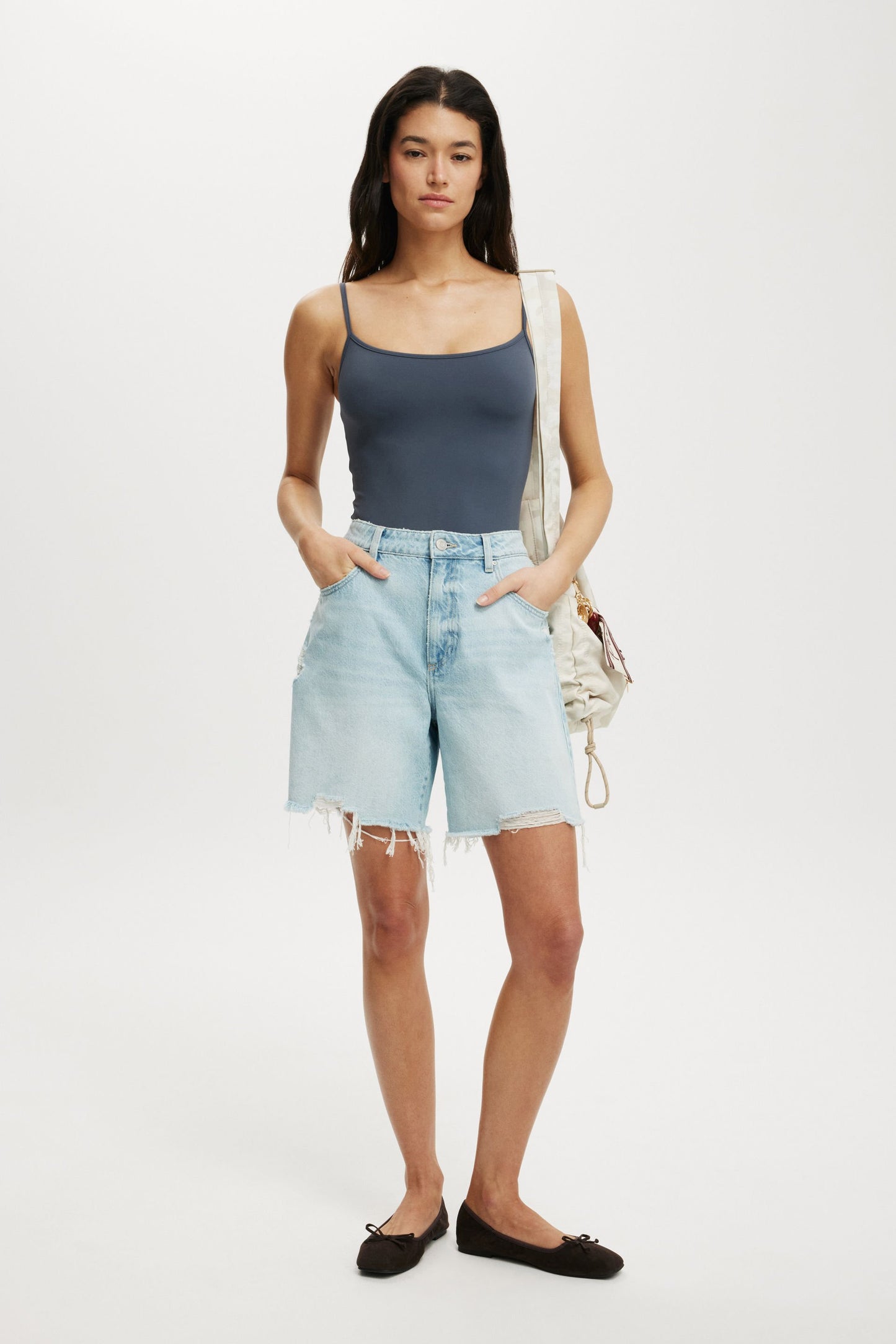 Relaxed Denim Short