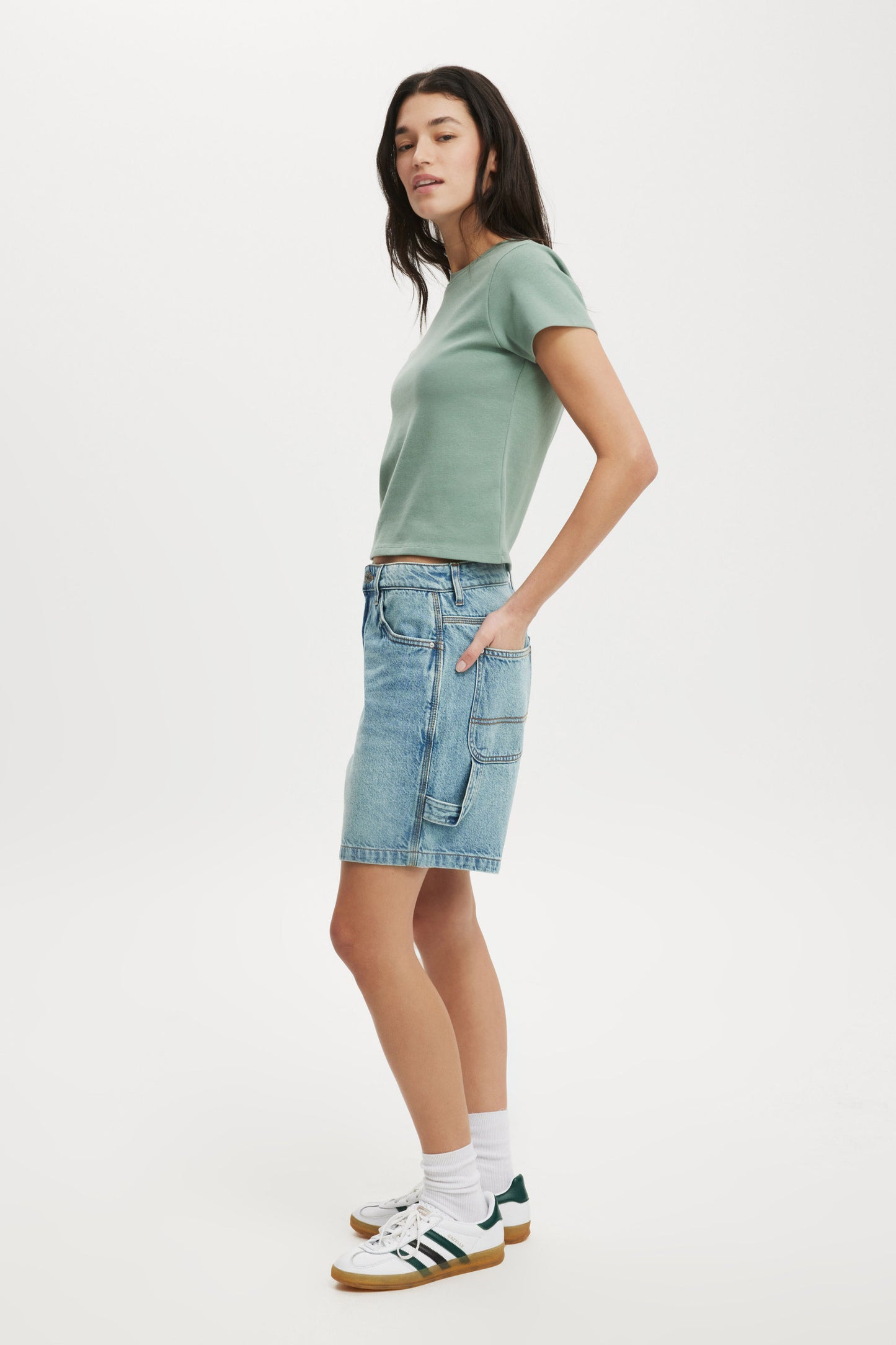 Relaxed Denim Short