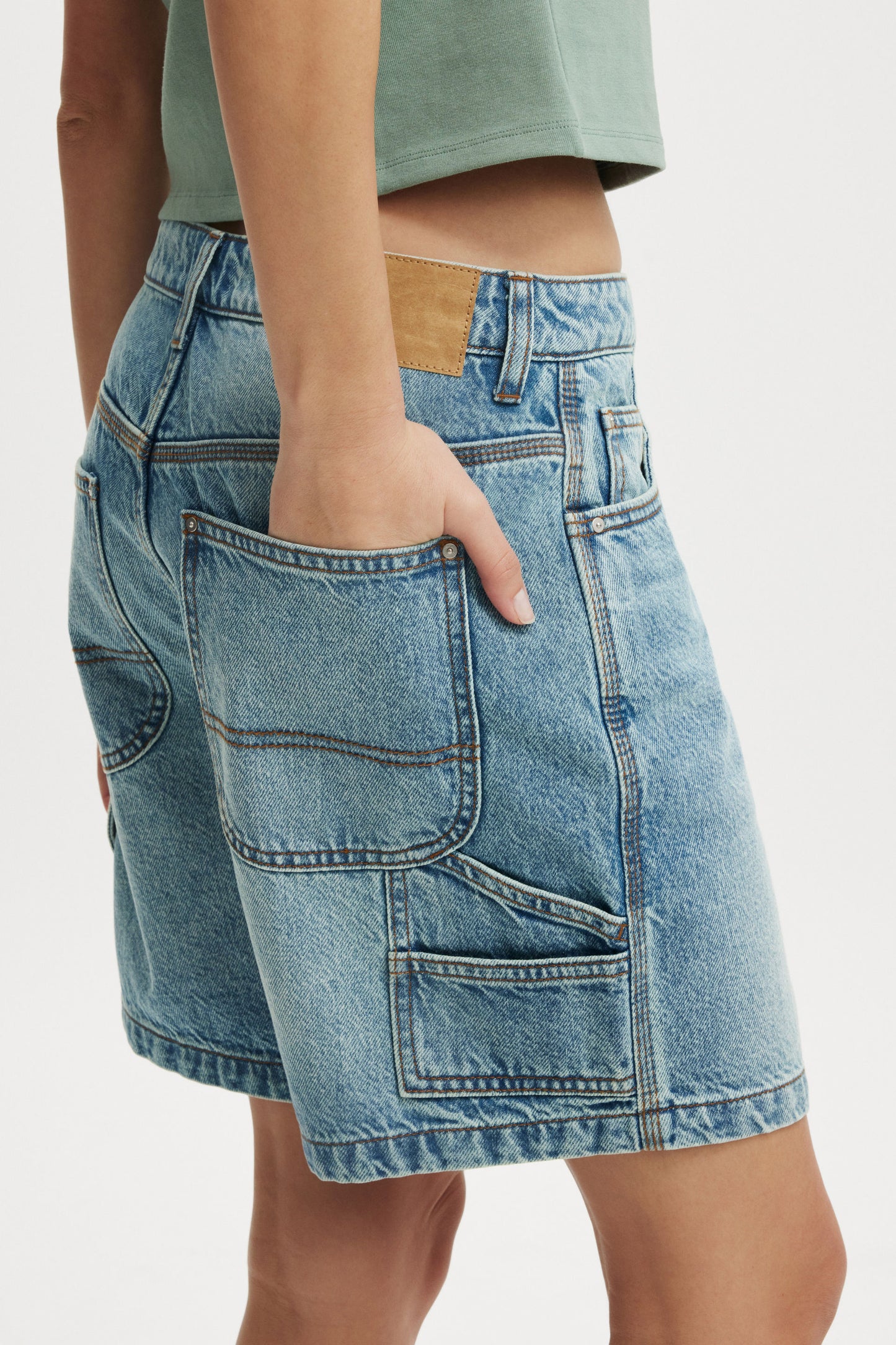 Relaxed Denim Short