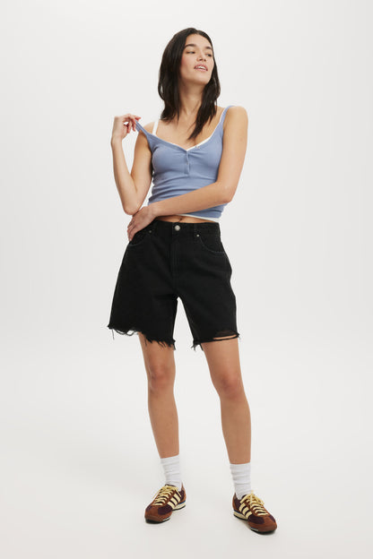 Relaxed Denim Short