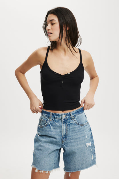 Relaxed Denim Short