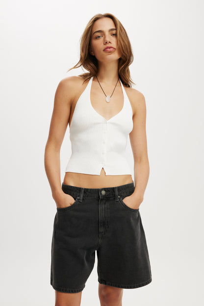 Relaxed Denim Short