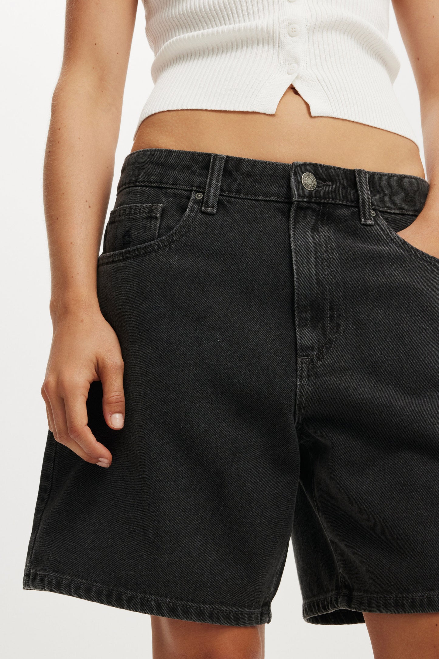 Relaxed Denim Short