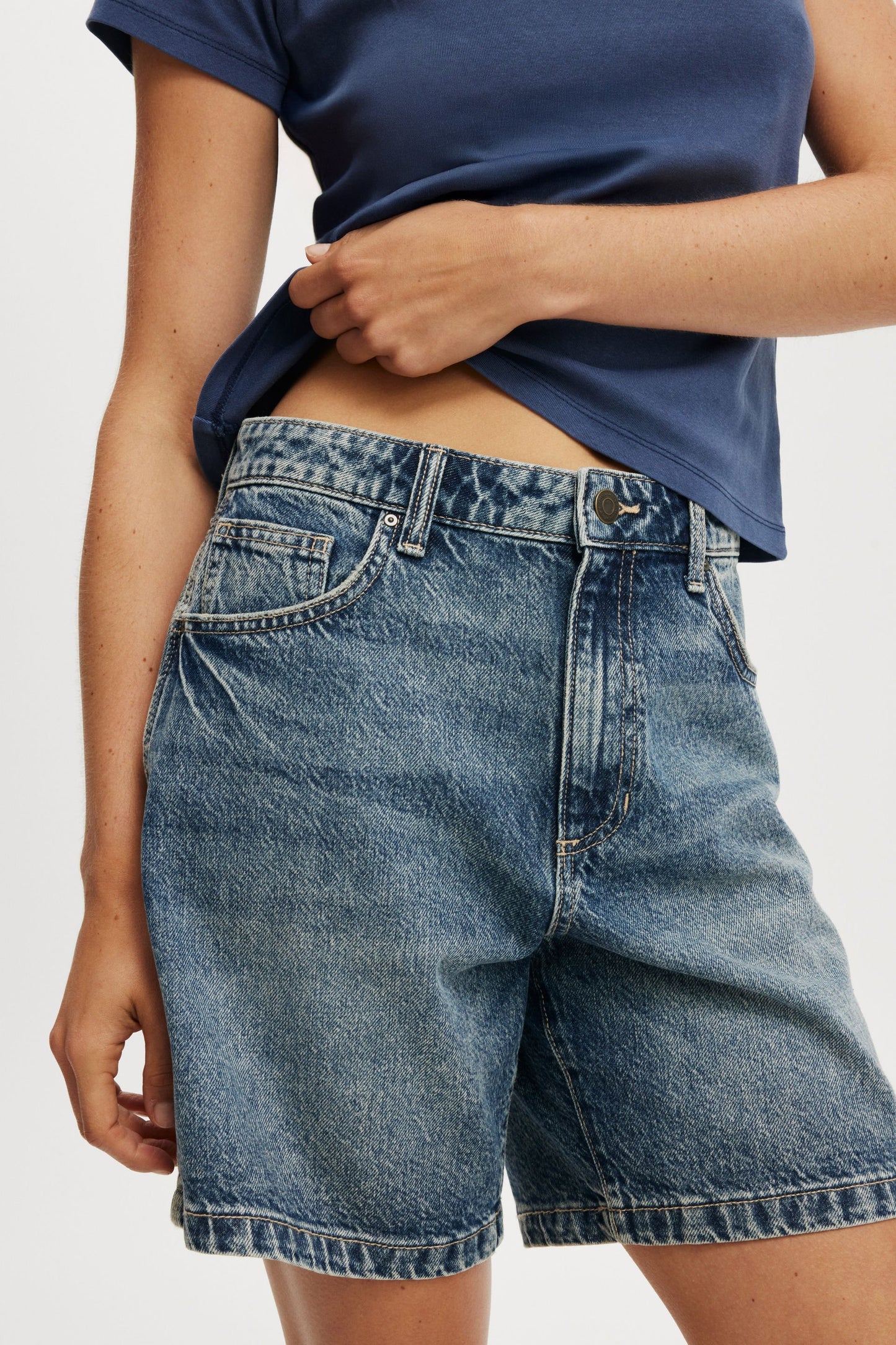 Relaxed Denim Short