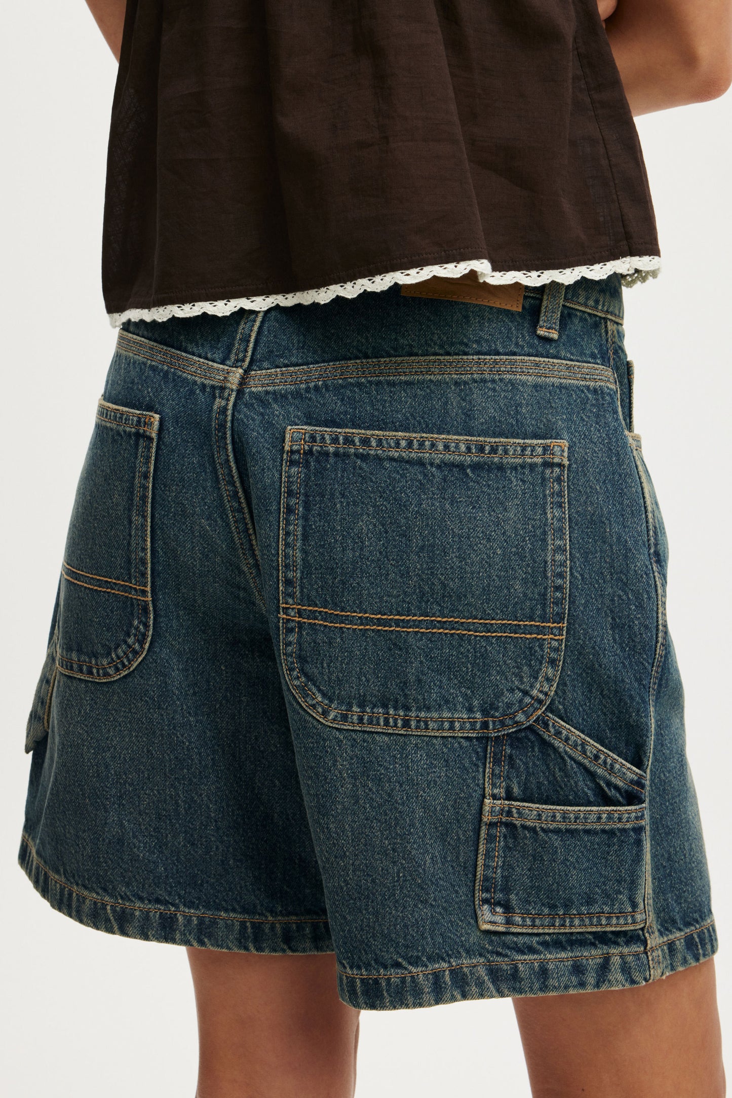 Relaxed Denim Short