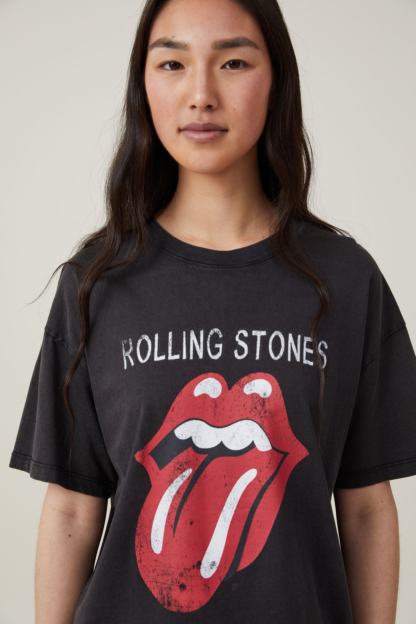 Oversized Rolling Stones Music Tee