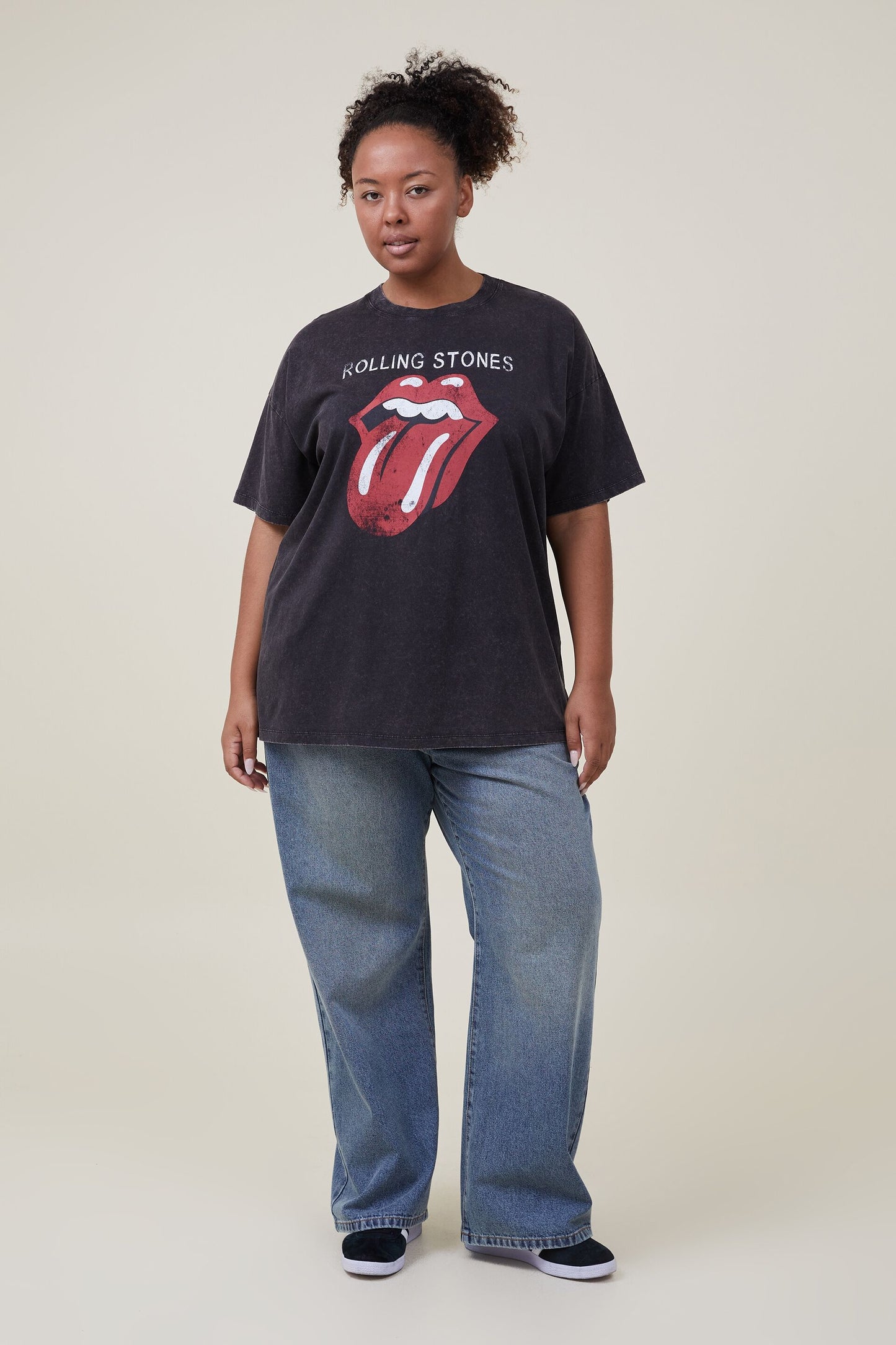 Oversized Rolling Stones Music Tee