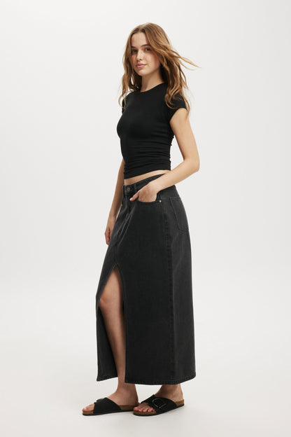 Bailey Denim Maxi Skirt