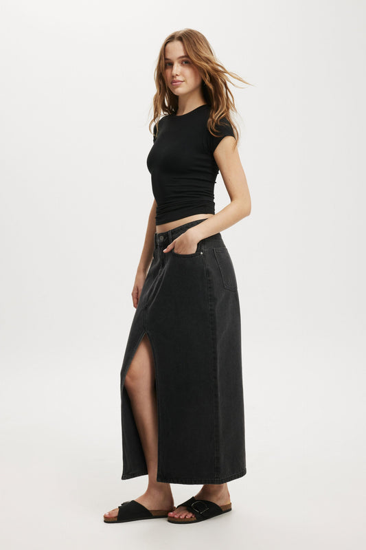Bailey Denim Maxi Skirt