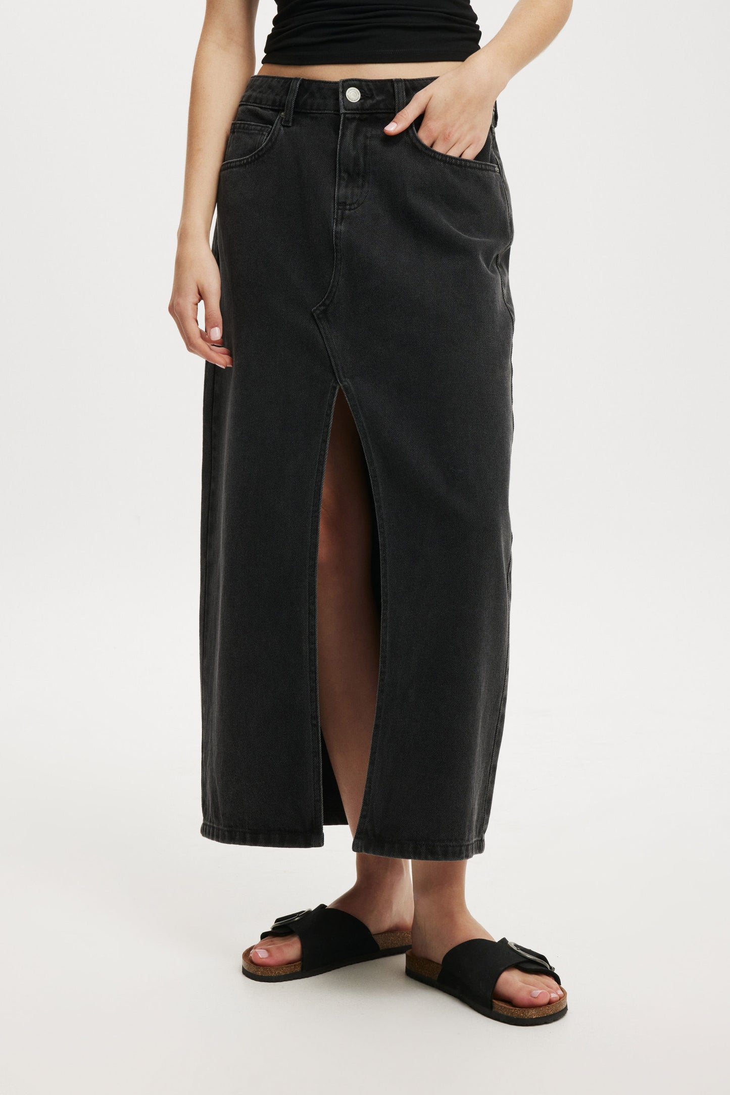 Bailey Denim Maxi Skirt