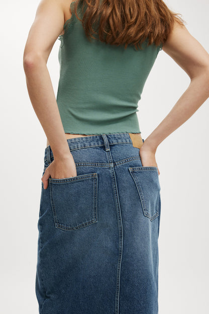 Bailey Denim Maxi Skirt