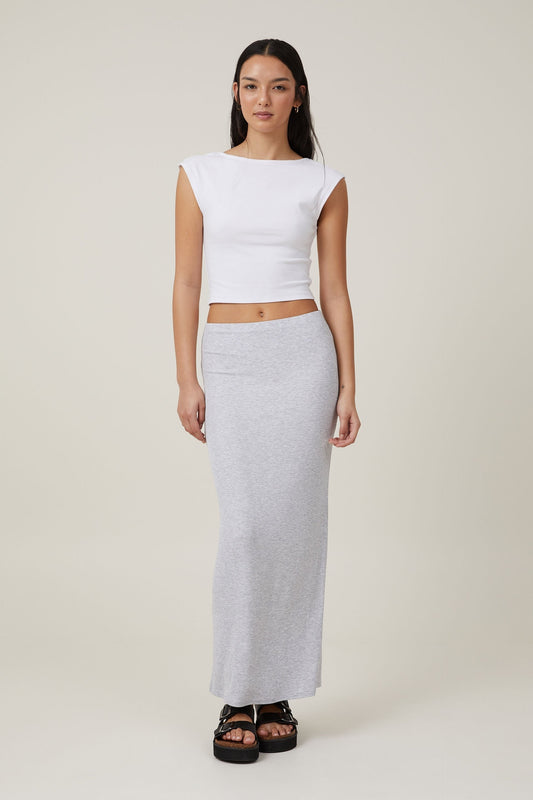 Staple Rib Maxi Skirt