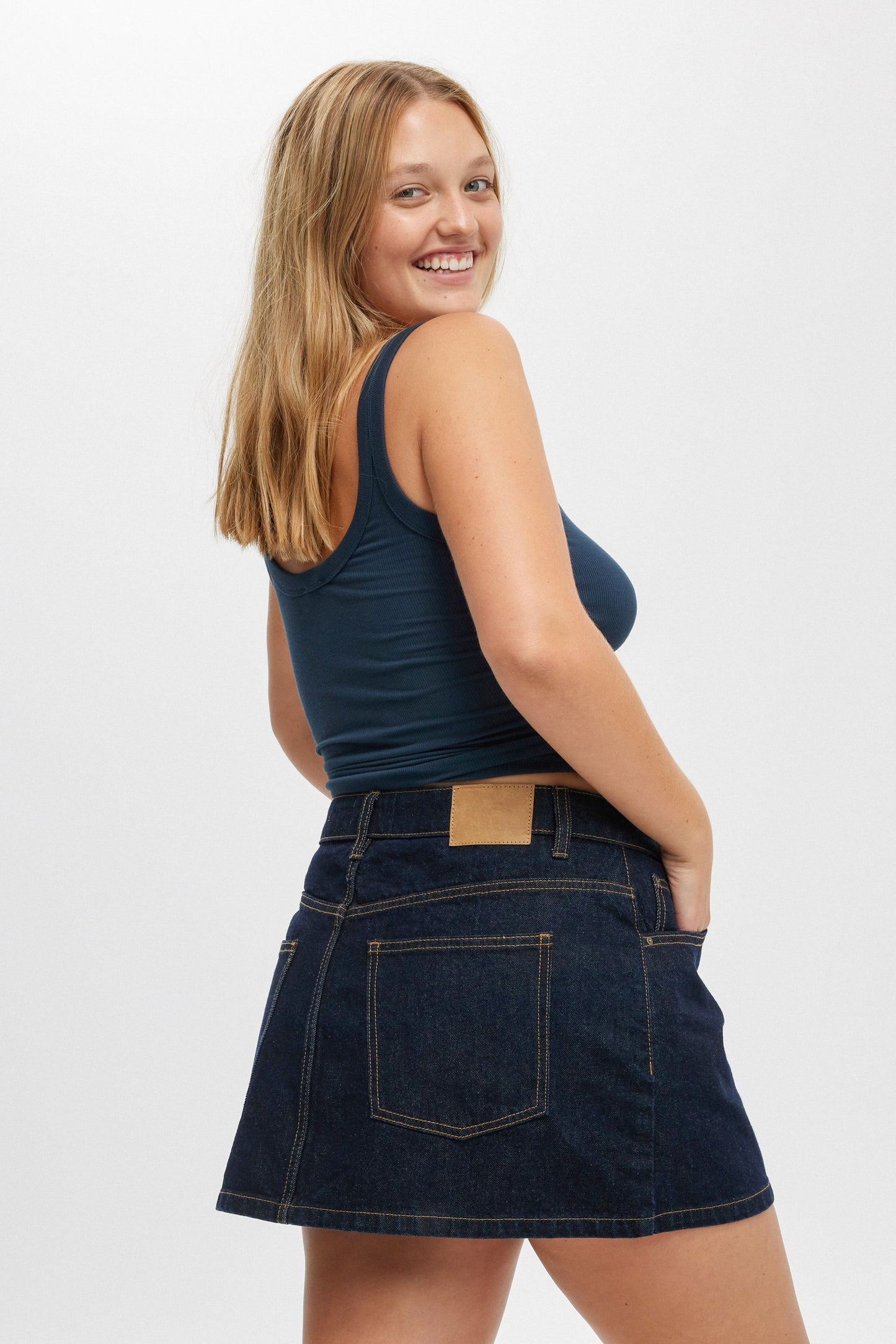 Denim Mini Skirt