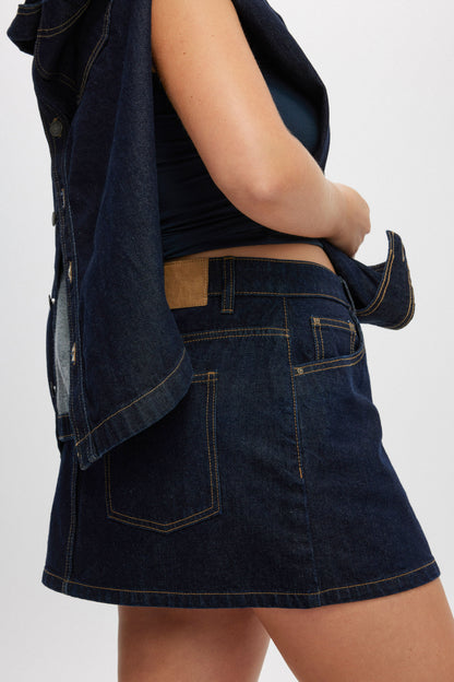 Denim Mini Skirt