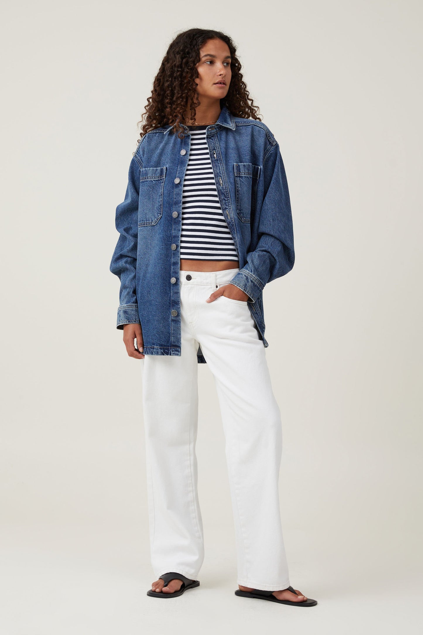 Oversized Denim Shirt