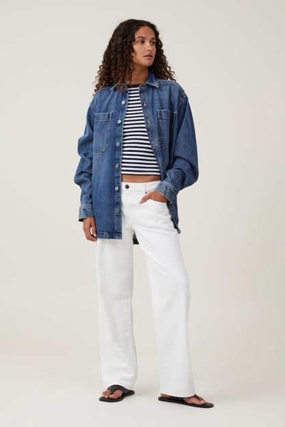Oversized Denim Shirt