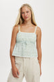 Cotton Lace Straight Neck Cami
