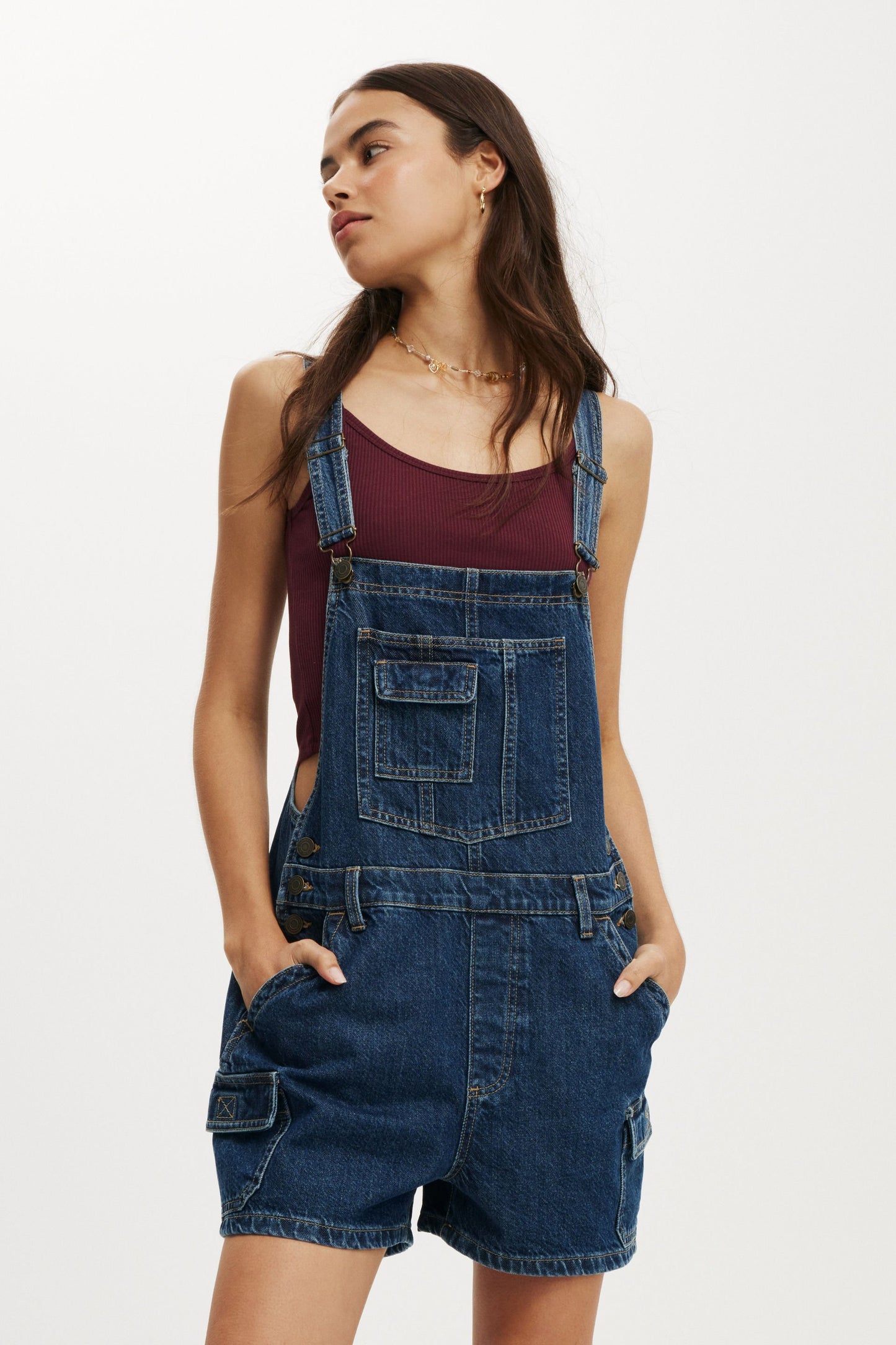 Short Denim Overall
