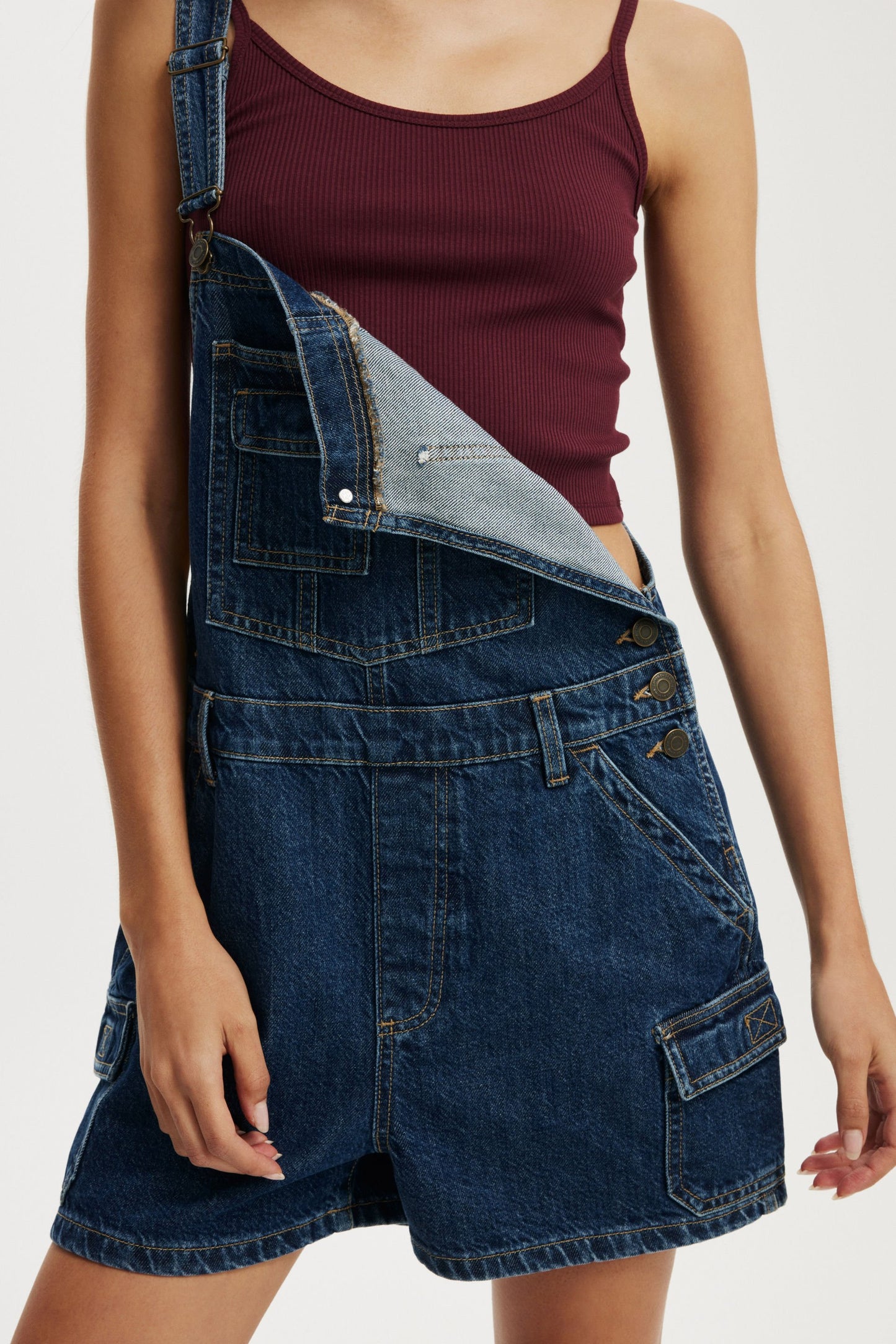 Short Denim Overall