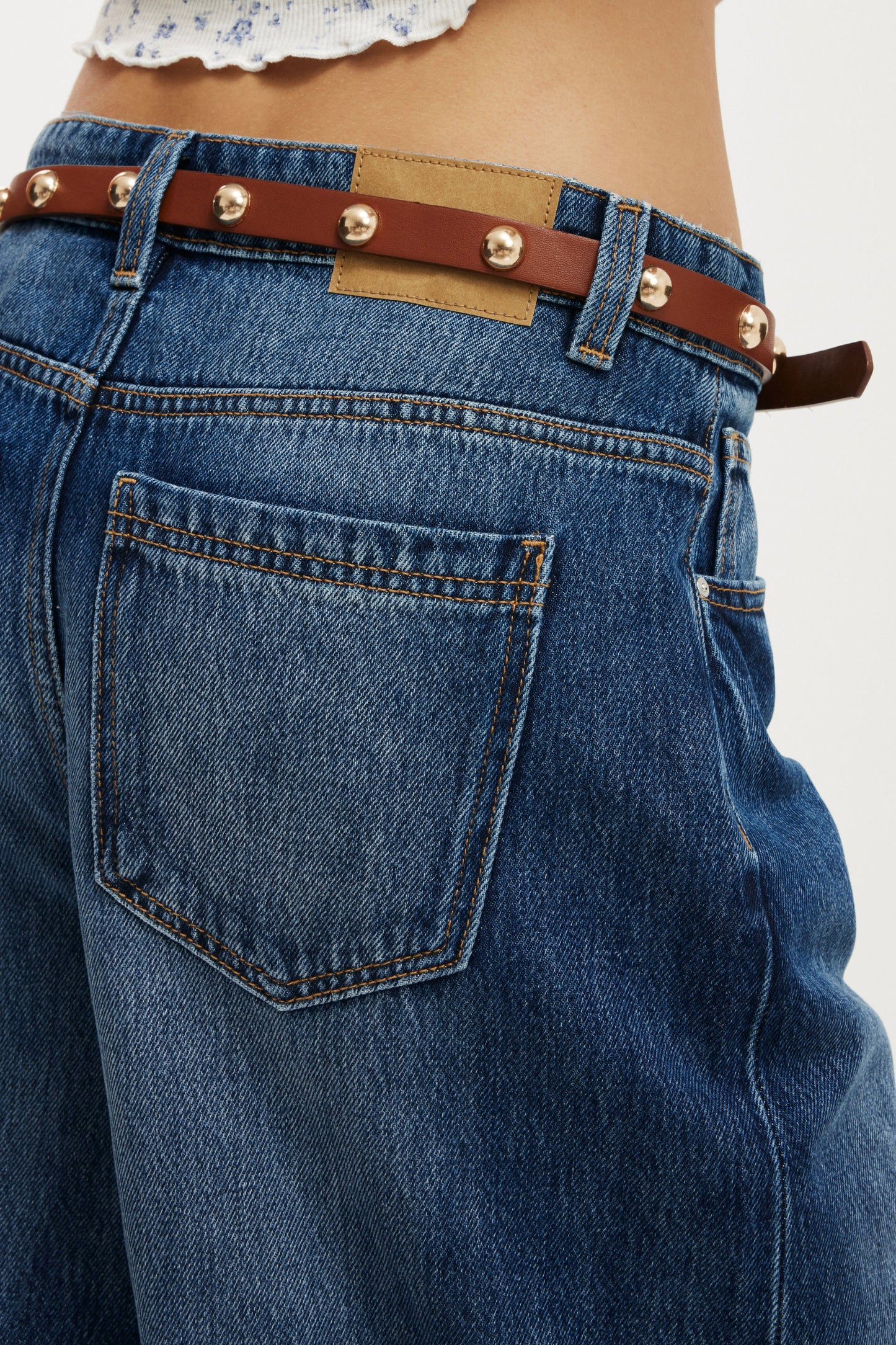 Lyocell Wide Denim Jort
