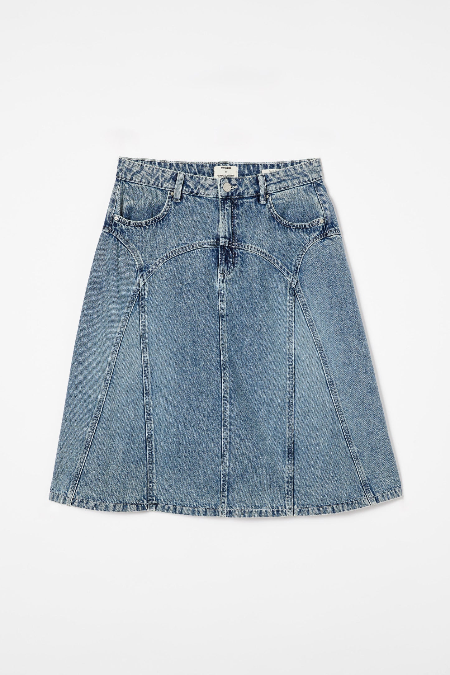 Bowie Denim Midi Skirt