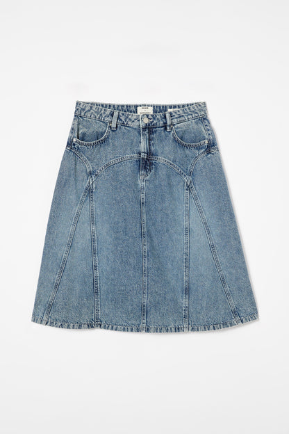 Bowie Denim Midi Skirt