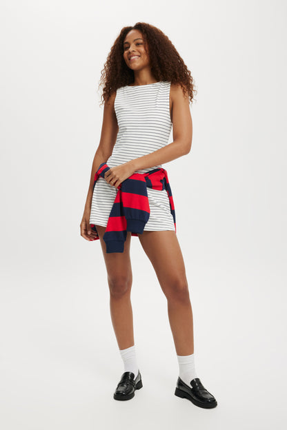 Bella Boat Neck Mini Dress