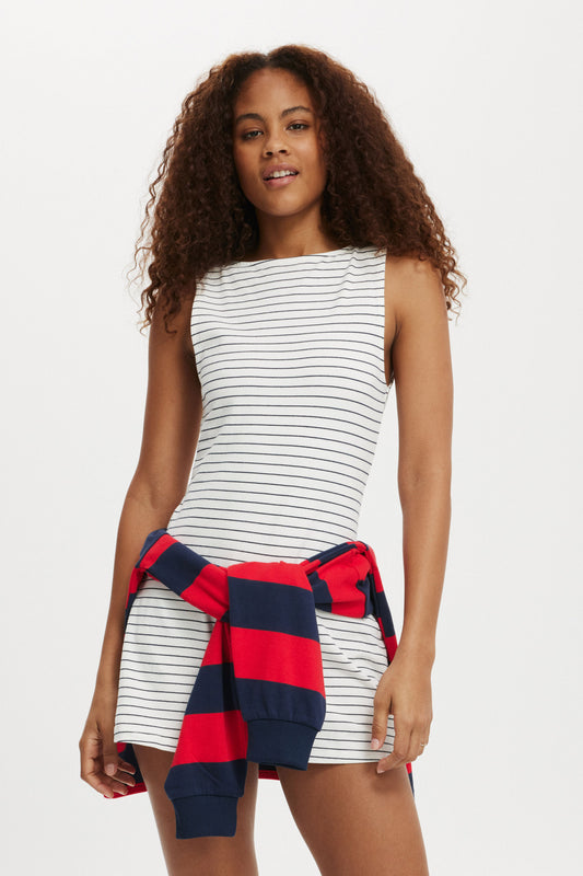 Bella Boat Neck Mini Dress