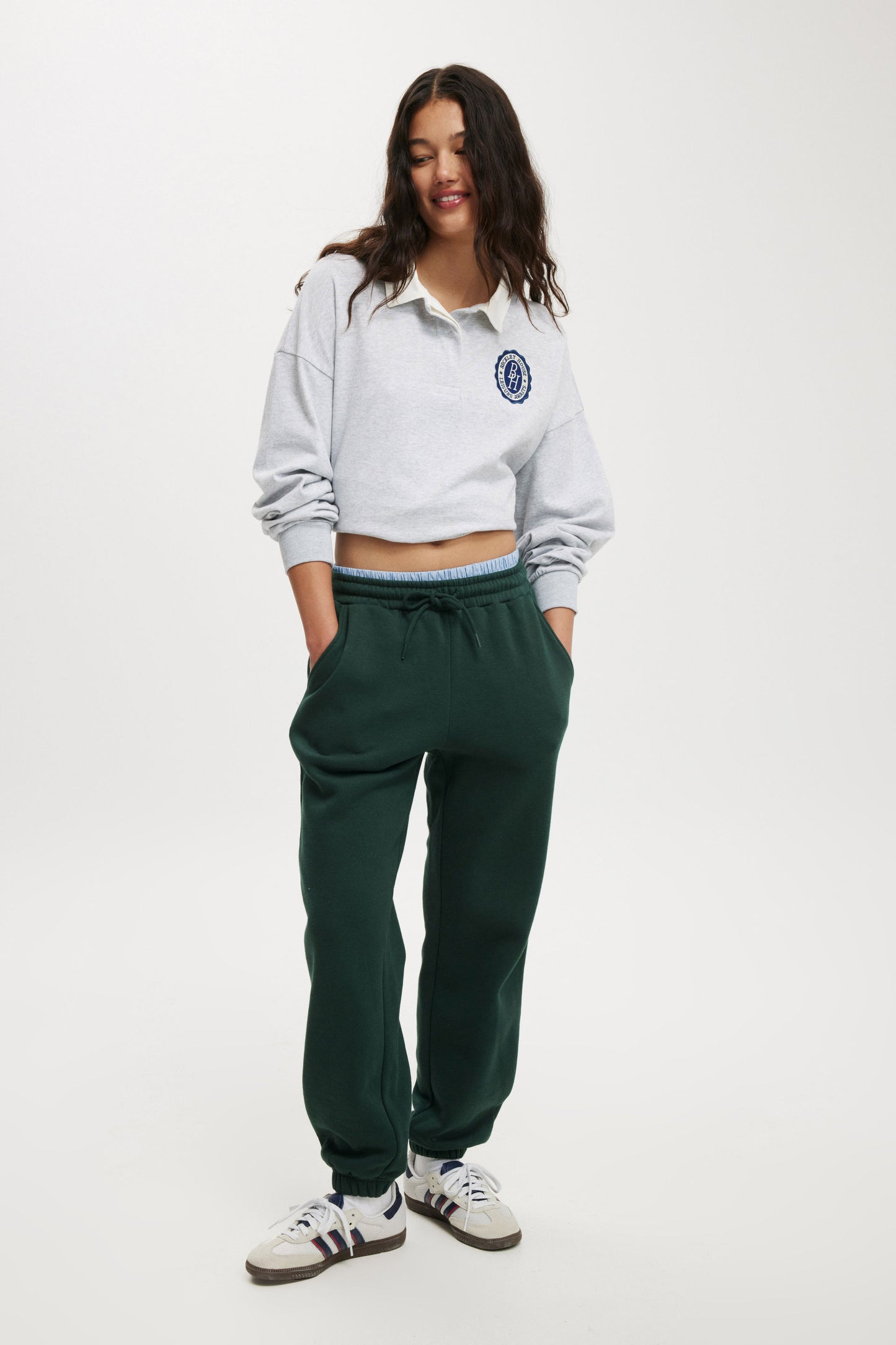 Oversized Long Sleeve Polo