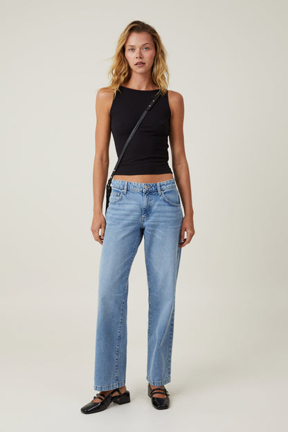Staple Rib Boat Neck Tank