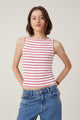 Staple Rib Boat Neck Tank