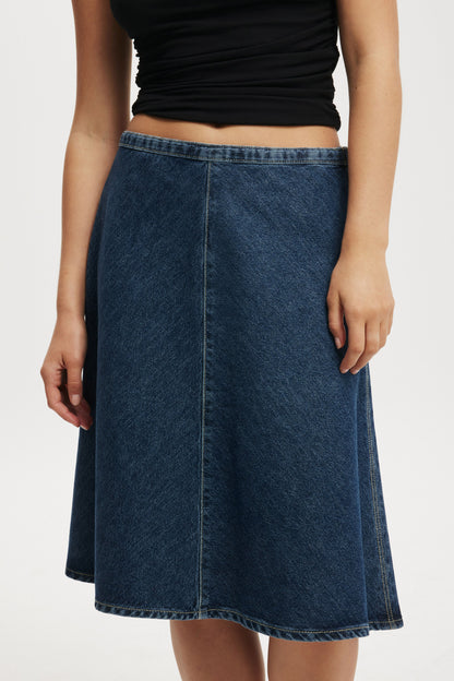 Gigi Denim Midi Skirt